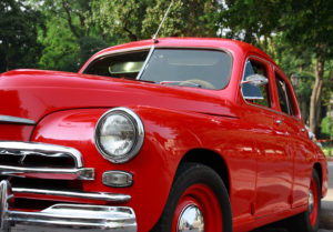 Red Truck with Auto Insurance in Richmond Hill, Queens, Maspeth, Woodhaven, Arverne, Forest Hills